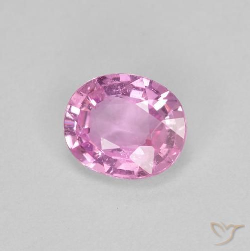 9,17 ctw natürlicher hellrosa Saphir, Oval, VS