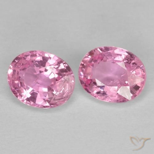 0.90 ct natürliche Königslila Rosa Saphir-Edelsteine, Oval, VS-SI
