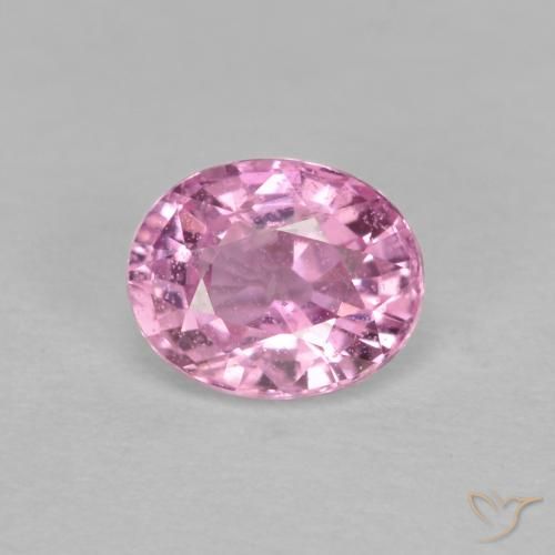 0.53ct Natürlicher Sehr helles Royal Purple Pink Saphir, Oval, VS-SI
