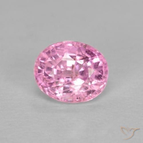 0.56ct Natürlicher Sehr helles Rosa Saphir, Oval, VS-SI