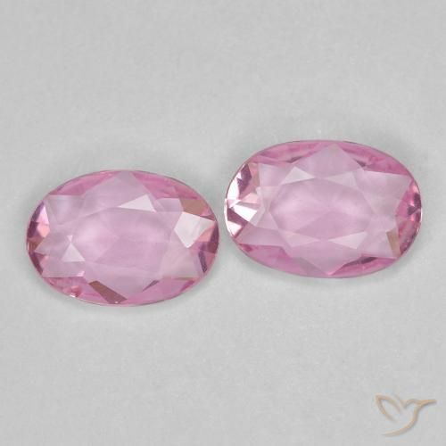 0.73 ct natürliche Sehr helles Rosa Saphir-Edelsteine, Oval, VVS
