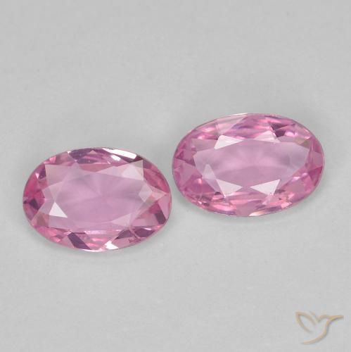 0.74 ct natürliche Sehr helles Rosa Saphir-Edelsteine, Oval, VVS-VS
