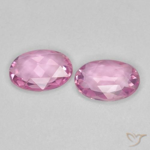 0.74 ct natürliche Sehr helles Rosa Saphir-Edelsteine, Oval, VVS-VS