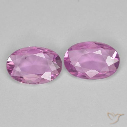 0.70 ct natürliche helllila- Saphir-Edelsteine, Oval, VVS-VS