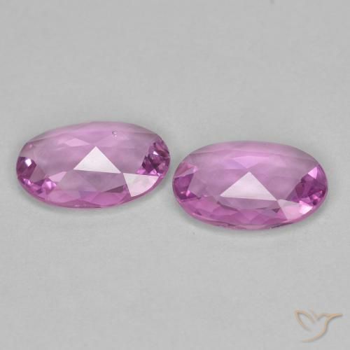 0.70 ct natürliche helllila- Saphir-Edelsteine, Oval, VVS-VS
