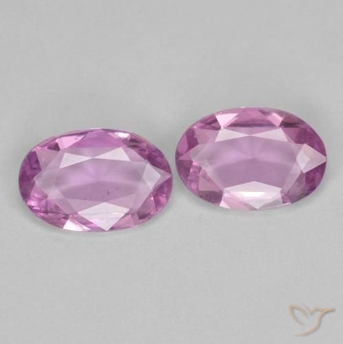 0.73 ct natürliche Helles Royal Lila Pink Saphir-Edelsteine, Oval, VVS-VS