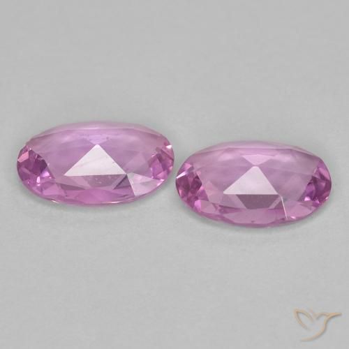 0.73 ct natürliche Helles Royal Lila Pink Saphir-Edelsteine, Oval, VVS-VS