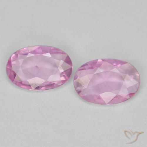 0.72ctw Natürlicher Sehr helles Royal Purple Pink Saphir, Oval, VS