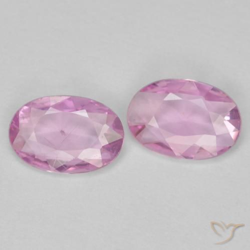 0.72 ct natürliche Sehr helles Royal Purple Pink Saphir-Edelsteine, Oval, VS