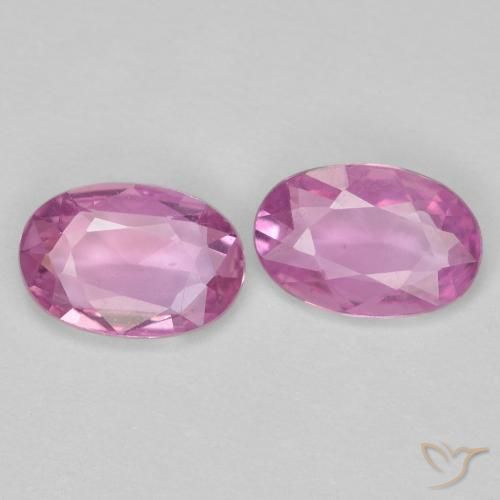 0.84ctw Natürlicher Mittelrosa Saphir, Oval, VS