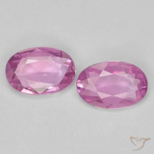 0.84 ct natürliche Mittelrosa Saphir-Edelsteine, Oval, VS