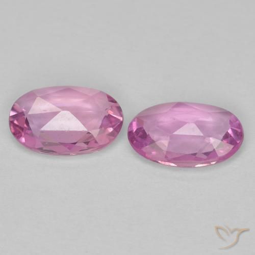 0.84 ct natürliche Mittelrosa Saphir-Edelsteine, Oval, VS