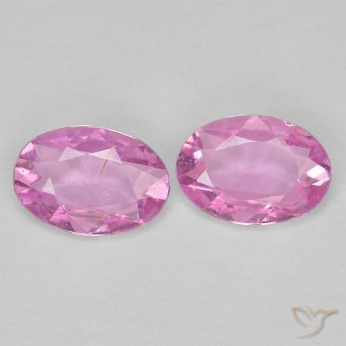 0.76 ct natürliche Intensives Lila Saphir-Edelsteine, Oval, VS
