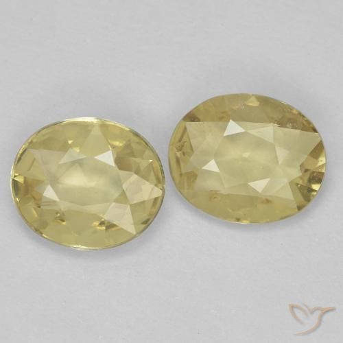 1.02 ct natürliche hellgelb Saphir-Edelsteine, Oval, VVS-VS