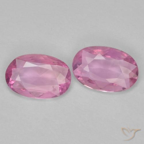 0.73 ct natürliche Sehr helles Royal Purple Pink Saphir-Edelsteine, Oval, VS