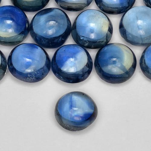 9,17 ctw natürlicher Navy blau Saphir, Runden, Transparent