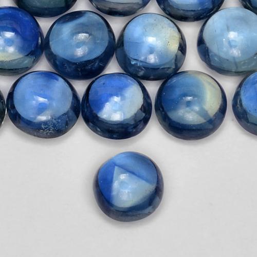 9,17 ctw natürlicher Navy blau Saphir, Runden, Transparent