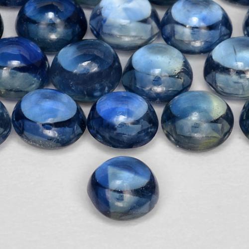 9,17 ctw natürlicher Navy blau Saphir, Runden, Transparent