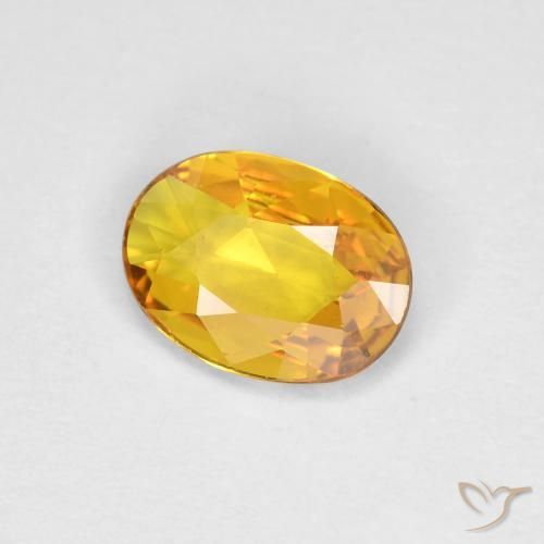 9,17 ctw natürlicher Golden Saphir, Oval, VS