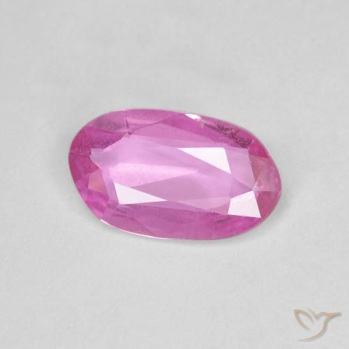 0.87ct Natürlicher tiefrosa Saphir, Fantasie, VS
