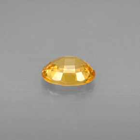 1,31 ctw natürlicher gelber Saphir, Oval Schliff, VVS-VS