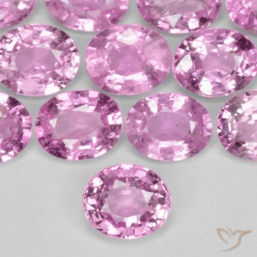0.39ct Natürlicher Helles Royal Lila Pink Saphir, Oval, VS