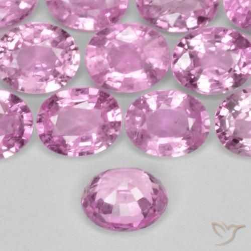 9,17 ctw natürlicher Helles Royal Lila Pink Saphir, Oval, VS