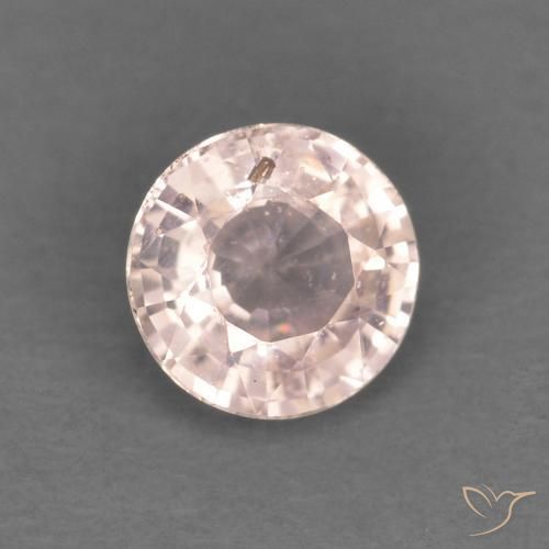 0.39ct Natürlicher hellorange Saphir, Runden, VS
