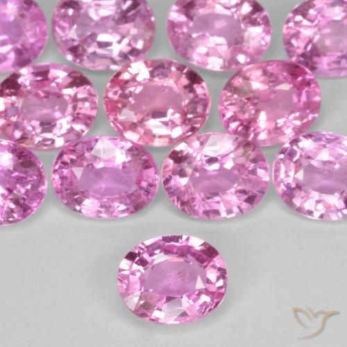 0.40ct Natürlicher tiefrosa Saphir, Oval, VS
