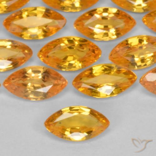 0.19ct Natürlicher Golden Saphir, Marquise, VS