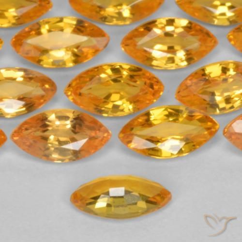 9,17 ctw natürlicher Golden Saphir, Marquise, VS