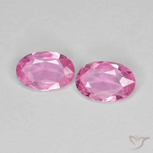 0.78ctw Natürlicher Intensives Rosa Saphir, Oval, VS
