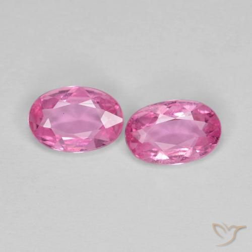 0.83ctw Natürlicher Intensives Rosa Saphir, Oval, VS