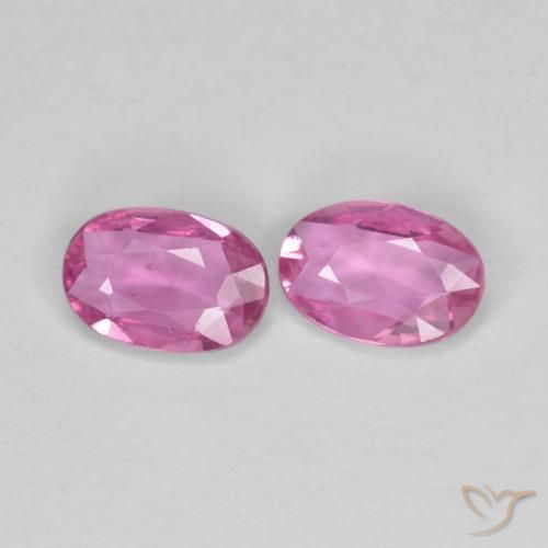 0.98 ct natürliche Königslila Rosa Saphir-Edelsteine, Oval, VVS-VS