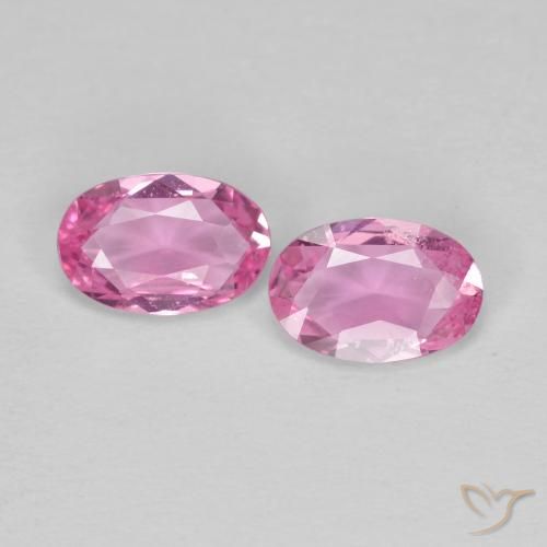 0.87ctw Natürlicher Intensives Rosa Saphir, Oval, VS