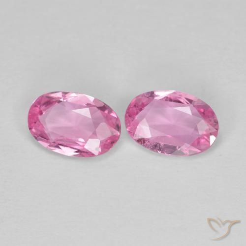 0.87 ct natürliche Intensives Rosa Saphir-Edelsteine, Oval, VS