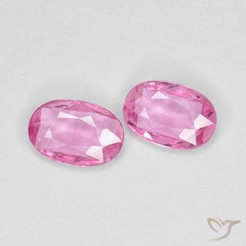 0.90 ct natürliche Mittelrosa Saphir-Edelsteine, Oval, VS