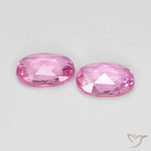 0.90 ct natürliche Mittelrosa Saphir-Edelsteine, Oval, VS