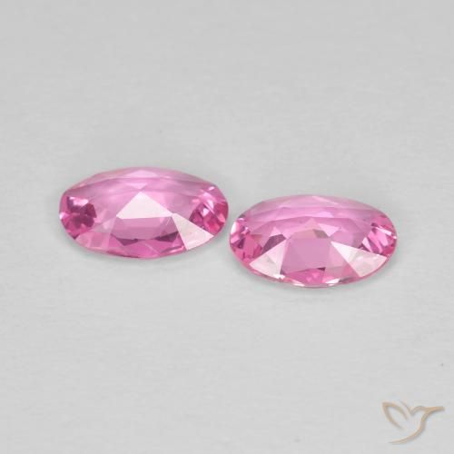 0.68 ct natürliche Mittelrosa Saphir-Edelsteine, Oval, VVS-VS