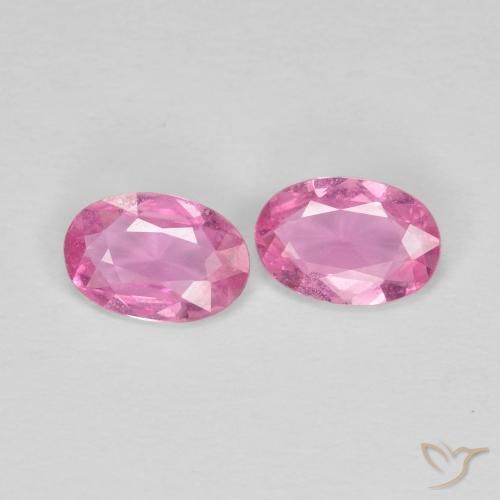 0.73 ct natürliche Königslila Rosa Saphir-Edelsteine, Oval, VS