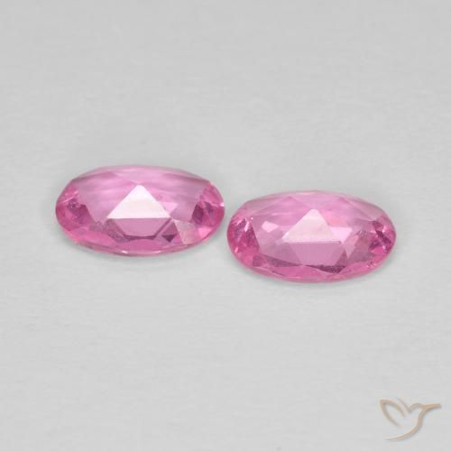 0.73 ct natürliche Königslila Rosa Saphir-Edelsteine, Oval, VS