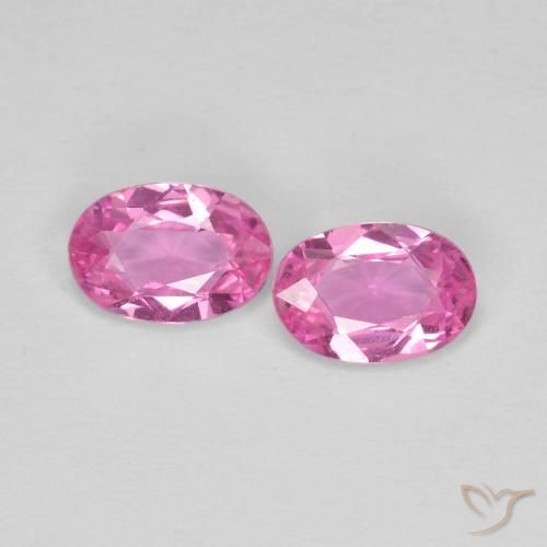 0.85ctw Natürlicher Mittelrosa Saphir, Oval, VS