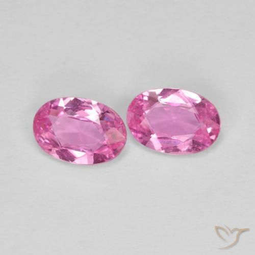 0.85 ct natürliche Mittelrosa Saphir-Edelsteine, Oval, VS
