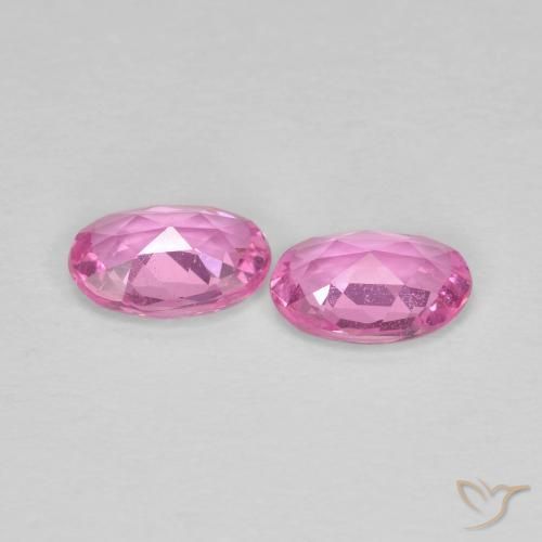 0.85 ct natürliche Mittelrosa Saphir-Edelsteine, Oval, VS