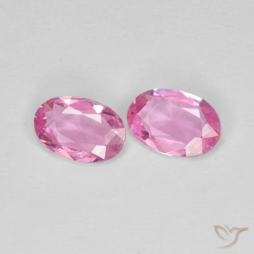 0.69 ct natürliche Mittelrosa Saphir-Edelsteine, Oval, VS