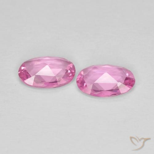 0.69 ct natürliche Mittelrosa Saphir-Edelsteine, Oval, VS