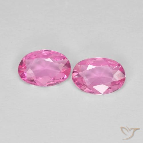 0.68ctw Natürlicher Mittelrosa Saphir, Oval, VS