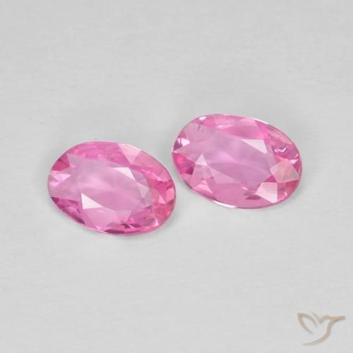 0.68 ct natürliche Mittelrosa Saphir-Edelsteine, Oval, VS
