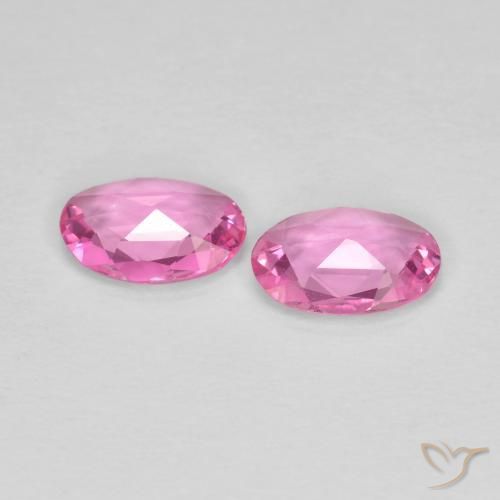 0.68 ct natürliche Mittelrosa Saphir-Edelsteine, Oval, VS