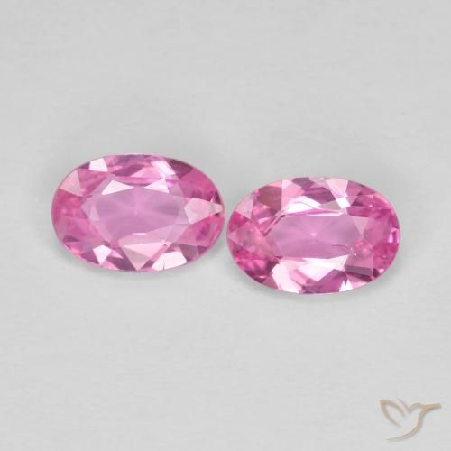 0.85ctw Natürlicher Intensives Rosa Saphir, Oval, VS